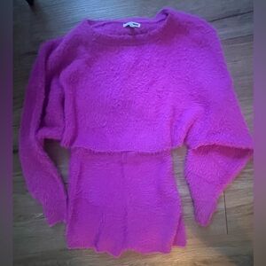 Fashion Nova Bold Pink Crew Neck Sweater